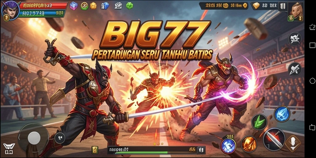 Tampilan mendebarkan dari pertarungan yang intens di BIG77.