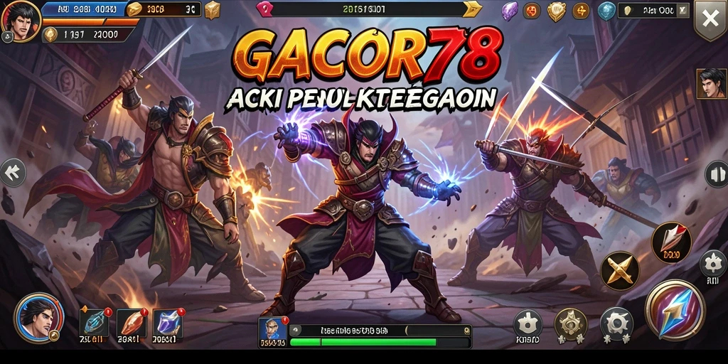 Screenshot utama GACOR78 menampilkan aksi mendebarkan dalam pertempuran.