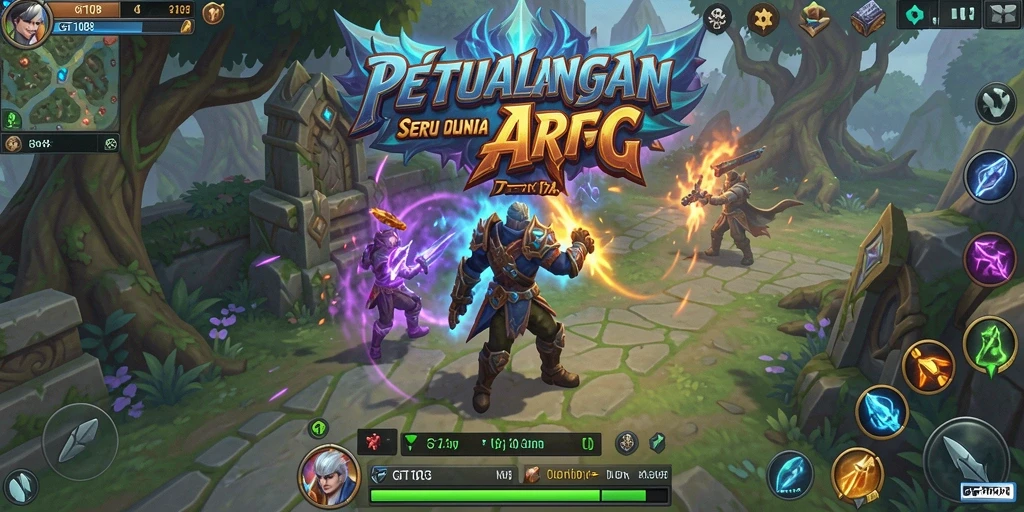 Screenshot utama GT108 menunjukkan aksi seru gameplay ARPG.