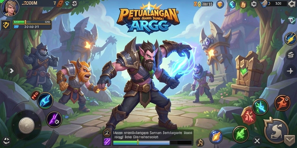 Gameplay J200M yang seru dan penuh aksi dalam dunia ARPG.