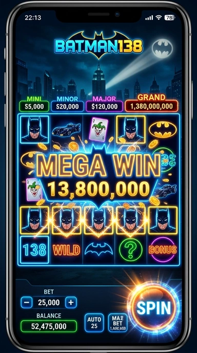 Tampilan utama aplikasi batman138 yang menarik.